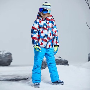 Premium <b>Kids</b> Ski Winter Snowsuit Set Thick Fur Hooded Down Jacket and Padded Bib Pants for Boys and Girls <b>Snow</b> <b>Suit</b> Skiing <b>Suits</b> - Product Image 6