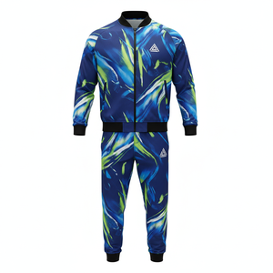 Ensemble de survêtement de football personnalisé pas cher 100% polyester, uniforme de club de football imprimé par sublimation 240g, séchage rapide, respirant, short - Product Image 1