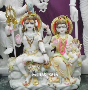 Marble Shiv Parvati Statues - Product Image 6
