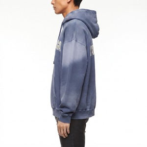 Sweat à capuche uni pastel pour homme, 100% coton molletonné, poche kangourou, style vintage, streetwear décontracté, vêtement d'hiver, numérique - Product Image 6