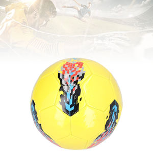 Ballon de football en PU léger et écologique, imprimé multicolore, cousu à la main, logo personnalisé, taille 5, unisexe, adultes, intérieur/extérieur - Product Image 4