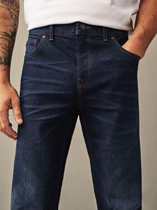 Vaqueros de mezclilla con lavado vintage, textura suave y transpirable, costuras duraderas, estilo elegante y ajuste cómodo para uso diario. - Product Image 6