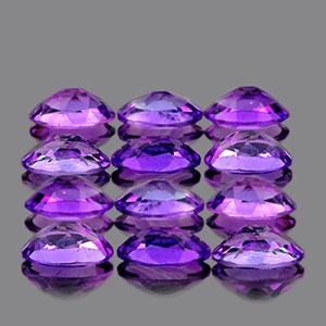 Ametyste violette naturelle, taille facetée, clarté VVS impeccable, pierre précieuse brute extraite de la terre - Product Image 3