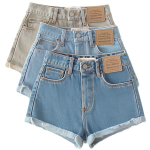 Venta al por mayor elegante cómodo de cintura alta de algodón Spandex Mezclado pantalones cortos de mezclilla caliente OEM Jeans para las niñas de Bangladesh - Product Image 6