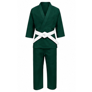 Kimono de judo de qualité supérieure pour l'entraînement aux arts martiaux, en tissu de coton robuste avec construction renforcée des genoux et des épaules - Product Image 3