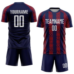 เสื้อฟุตบอลคุณภาพสูงแบบกำหนดเองสำหรับผู้ชาย ดีไซน์ย้อนยุค เสื้อฟุตบอลแบบซับลิเมชั่น ขายส่ง เสื้อฟุตบอลสโมสรทีม - Product Image 5