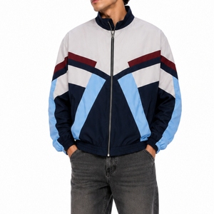 <b>Men</b> <b>Track</b> <b>Jacket</b> Retro Color Block Stylish Comfortable Lightweight Premium Athletic <b>jacket</b> Stylish Color Soft Premium Fabric - Product Image 1