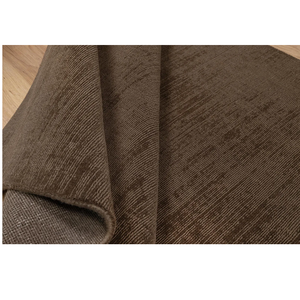 Alfombra Gabbeh Espresso Tejida a Mano, Color Marrón Oscuro, Lana de Nueva Zelanda, para Decoración Moderna y Minimalista del Hogar - Product Image 1