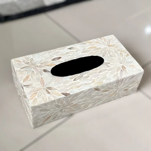 Elegant Design Stripe Mother of Pearl Inlay <b>Tissue</b> Boxes MOP MDF <b>Tissue</b> Box - Product Image 1