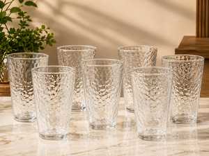 High Quality Lead Free Ceramic Wine <b>Glasses</b> Set 350ml Shape Luxury Design Eco-Friendly Washable Barrels Gift Box Pack Custom - Product Image 1