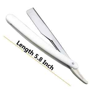 Custom Colors Professional Straight Razor Vintage Manual Stainless Steel Blade Shaving Retro Folding Knife Holder <b>Men</b> Barber - Product Image 2