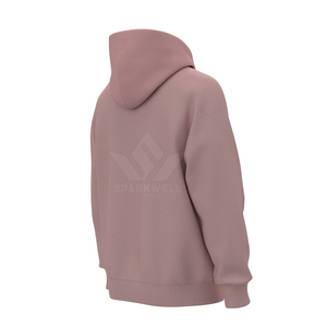 เสื้อฮู้ดดี้สีชมพูแบบยูนิเซ็กซ์ แขนยาว มีเชือกผูก กระเป๋าจิงโจ้ ทรงปกติ สไตล์ลำลอง สตรีทแวร์ - Product Image 5