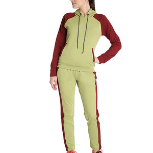 Women's Winter Solid Casual Cotton Track Suits Custom Made High Quality Eco-Friendly Breathable 2-Piece Long <b>Set</b> - Product Image 1