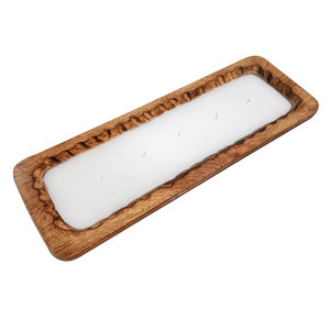 Recipiente para Velas de Madera Natural Estilo Rústico para Hogar, Bodas, Fiestas, Contenedor para Velas Decorativas para Mesa, Restaurantes y Cafeterías - Product Image 5