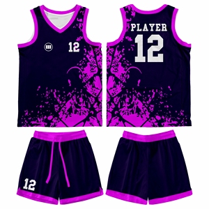 ชุดบาสเก็ตบอลผ้าโพลีเอสเตอร์ 100% ระบายอากาศได้ดี ตัวเลือกที่ดีที่สุด พร้อมโลโก้สั่งทำ ชุดไซส์ใหญ่ บริการ OEM คุณภาพสูง ขายส่ง - Product Image 1