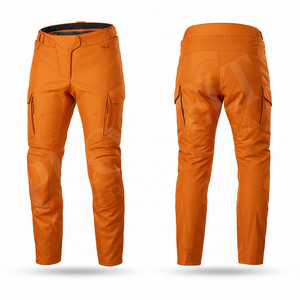 Pantalon de moto tendance en textile streetwear, imperméable, avec protections, respirant, pour la course en extérieur, avec protections pour les genoux - Product Image 4