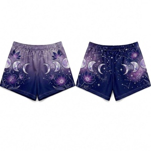 Shorts pour femmes de style vintage, sublimation, respirant, haute élasticité, séchage rapide, 220 GSM, léger, streetwear, vêtements de plage, AI-BS-106 - Product Image 4