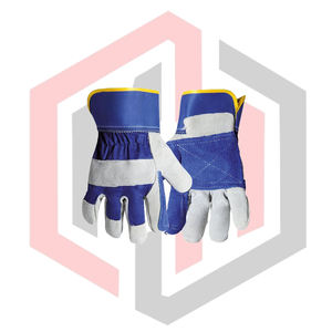 ถุงมือทำงานอเนกประสงค์ หนังเต็มฝ่ามือ ทนทานต่อการฉีกขาด ระบายอากาศได้ดี ปราศจากซิลิโคน ปราศจากแป้ง ป้องกันความร้อน ป้องกันการบาด - Product Image 3