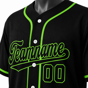 Fabricant de maillots de baseball noirs personnalisés, uniformes d'équipe sublimés, vente en gros, OEM, ODM, vêtements de sport - Product Image 6