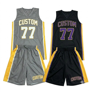 Conjunto de Uniforme de Baloncesto Sublimado Personalizado, Camiseta y Pantalones Cortos para Hombre, Adulto, Equipo, Verano, Secado Rápido, Transpirable, Nombre Personalizado - Product Image 1