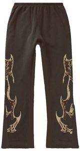 Ensemble de survêtement noir à capuche 2 pièces coupe ample longueur intégrale style streetwear automne imprimé crâne en coton avec pantalon à cordon de serrage 2026 - Product Image 2