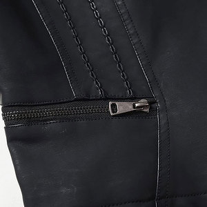 Veste bomber pour femme Jimieson Apparel sur mesure, fabrication OEM, coupe-vent, hiver, cuir véritable, doux et épais - Product Image 6