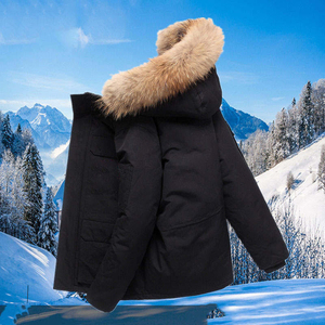 Customized New Fashion Solid Color Glossy <b>Waterproof</b> Windproof <b>Warm</b> Thickened Men's parka <b>Jacket</b> for Winter Outdoor - Product Image 4