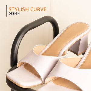 Multi-Purpose Modern Living Room <b>Shoe</b> Rack-Curve Model-1 Shelf (69.5W Cm X 28.5D Cm X 63.7H Cm) Black Wood - Product Image 6