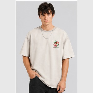 T-shirts en tricot surdimensionnés pour hommes entièrement personnalisés de haute qualité, manches courtes, streetwear, séchage rapide - Product Image 1
