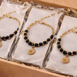 Pulsera de Cadena con Cuentas en Capas Estilo Bohemio, Chapada en Oro de 14K, con Cuentas de Cristal, para Mujer, Regalo, Joyería al por Mayor, Rizir Fashion - Product Image 4