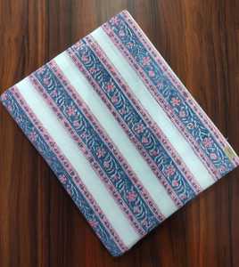 Tela india artesanal con estampado a mano, tela de algodón estampada a mano para vestidos, lista para exportación a granel, venta al por mayor directa de fábrica - Product Image 3