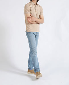 Polo en coton respirant pour homme, grande taille, imprimé, couleur unie, nouveau design, logo personnalisé, vente chaude, vêtements décontractés OEM - Product Image 3