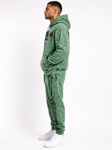 Ensemble de survêtement vintage délavé à l'acide pour homme, comprenant un sweat à capuche et un pantalon de jogging, tenue de sport confortable pour le quotidien, les loisirs et les activités de plein air - Product Image 5