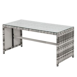 Set di Mobili da Esterno in 4 Pezzi Resistente alle Intemperie, Divano Sezionale in Rattan Intrecciato con Cuscini per Conversazione all'Aperto - Product Image 4