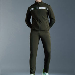 Survêtement personnalisé à faible MOQ avec logo, créez votre propre ensemble de sport pour homme, 100% polyester, ensembles de jogging pour homme, veste et pantalon de survêtement pour homme - Product Image 4