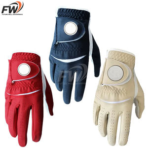 Gants de golf en peau de mouton personnalisés avec logo, grande taille, pour gaucher, sangle réglable, en cuir de mouton Cabretta, confortables et élégants - Product Image 6