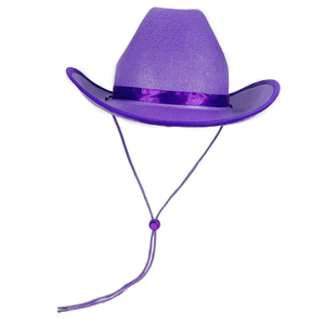 GENERSA SPORTS Chapeau de cowboy blanc 100% polyester unisexe réglable pour l'extérieur toutes saisons style décontracté 56-58CM couleurs unies - Product Image 6