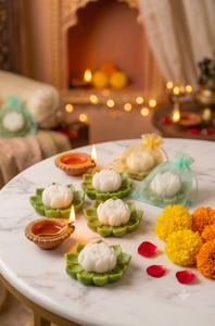 Bougie parfumée artisanale en cire de paraffine en forme de fleur pour les activités religieuses de Diwali, bougie artistique classique au parfum floral végétal - Product Image 4