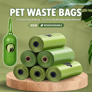 Dispensador Portátil de Bolsas para Excremento de Gato con Mosquetón de Plástico Biodegradable, Soporte para Bolsas de Desechos de Mascotas para Paseos, Viajes y Uso al Aire Libre - Product Image 1