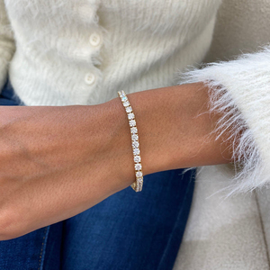Handcrafted Lab Grown Diamond Bracelet Solid 18K <b>Gold</b> IGI Authenticated Luxury Wristwear White Yellow <b>Rose</b> <b>Gold</b> - Product Image 5