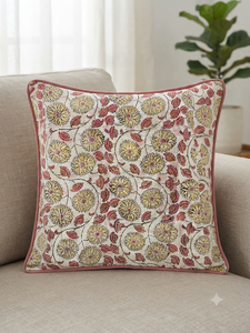 Designer Cotton Piping Cushion Cover Soft Decorative Throw Pillow Cover for <b>Sofa</b> Bed Couch Living Room Hotel Office Decor - Product Image 5