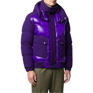 Lightweight Men's Winter <b>Jacket</b> Zipper 100% <b>Duck</b> Puffer Padded Satin Fabric Anti-Wrinkle High Street Style Sleeveless Drum - Product Image 5