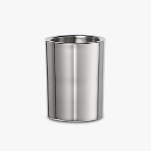 Wholesale Eco-Friendly Chrome Plated Metal <b>Toothbrush</b> <b>Holder</b> Cylinder Tumbler Stand Bathroom Vanity Accessory for Hotels - Product Image 3