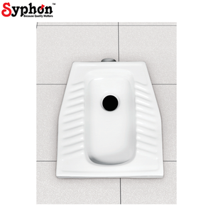 สุขภัณฑ์เซรามิกสีขาวคุณภาพเยี่ยมจากโรงงานโดยตรง รับผลิตแบบ OEM โถส้วมแบบนั่งยอง ผลิตในอินเดีย - Product Image 1