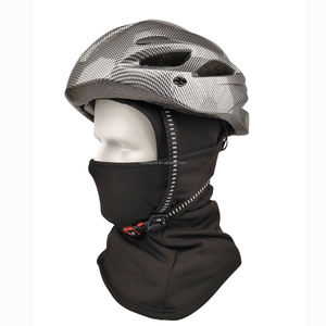 Cagoule polaire d'hiver en molleton, masque facial chaud pour sports de plein air, coupe-vent, cagoule de ski noire - Product Image 5