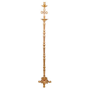 Chandelier d'acolyte avec support pour bougie |   Support de chandelier de processional en laiton pour église - DOUBLE VEE EXPORTS - Product Image 1