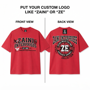 Camiseta Sencilla para Hombre, 240 GSM, Algodón Premium, Suave y Transpirable, Roja, Personalizada con Serigrafía, Logotipo Bordado DTF, OEM, ODM - Product Image 1