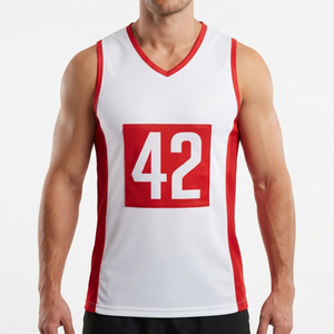 Men's Netball Jersey Custom Name Number Men Netball Jersey Lightweight Quick Dry Men Sleeveless Netball Jerseys - Product Image 1