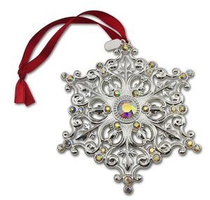 3D Metal Snowflake Christmas <b>Tree</b> <b>Ornament</b> Hanging Holiday Decoration Wholesale - Product Image 1