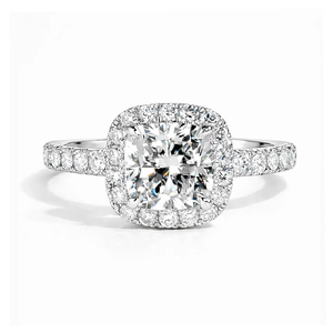 cushion Cut Diamond Engagement <b>Ring</b> With Halo Band White Diamonds Women's Classic Style Adjustable <b>Toe</b> <b>Rings</b> for Beach Vacation - Product Image 1